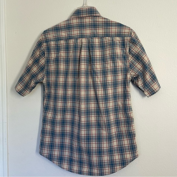 Carhartt shirt Men's S plaid collar Button down pocketed, Logo .100% Cotton - Picture 2 of 11